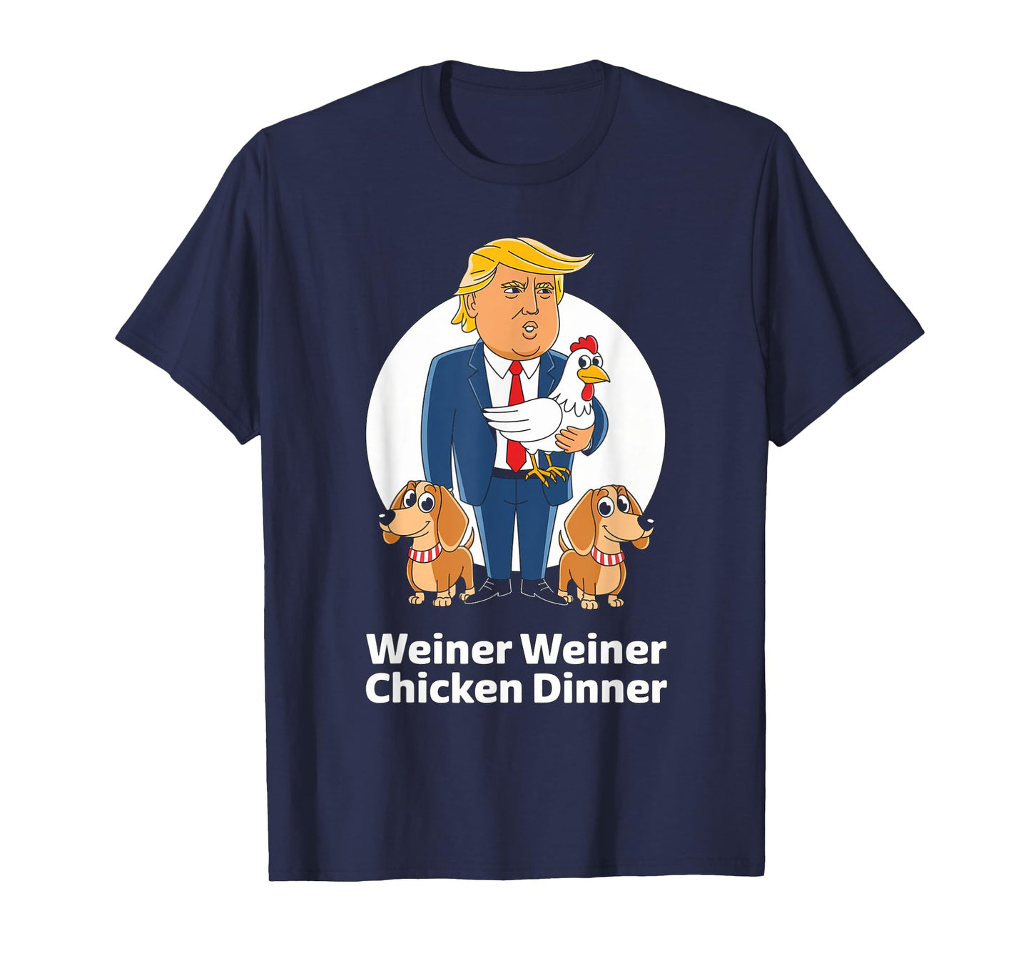 Dachshund Lover Designs Trump Winner Unisex-Adults Dachshund Dog Lover Humor Enthusiasts T-Shirt Black Small Classic Fit Short Sleeve Pull On 1 Count