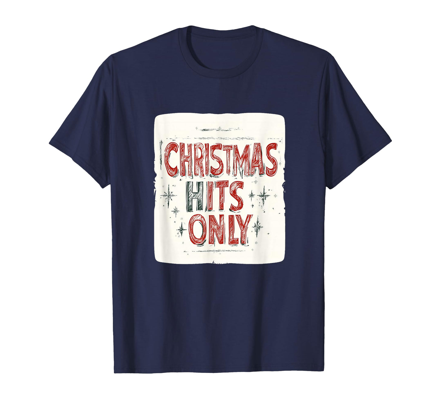 Pretty Christmas Hits Only Speech for Music Lovers T-Shirt