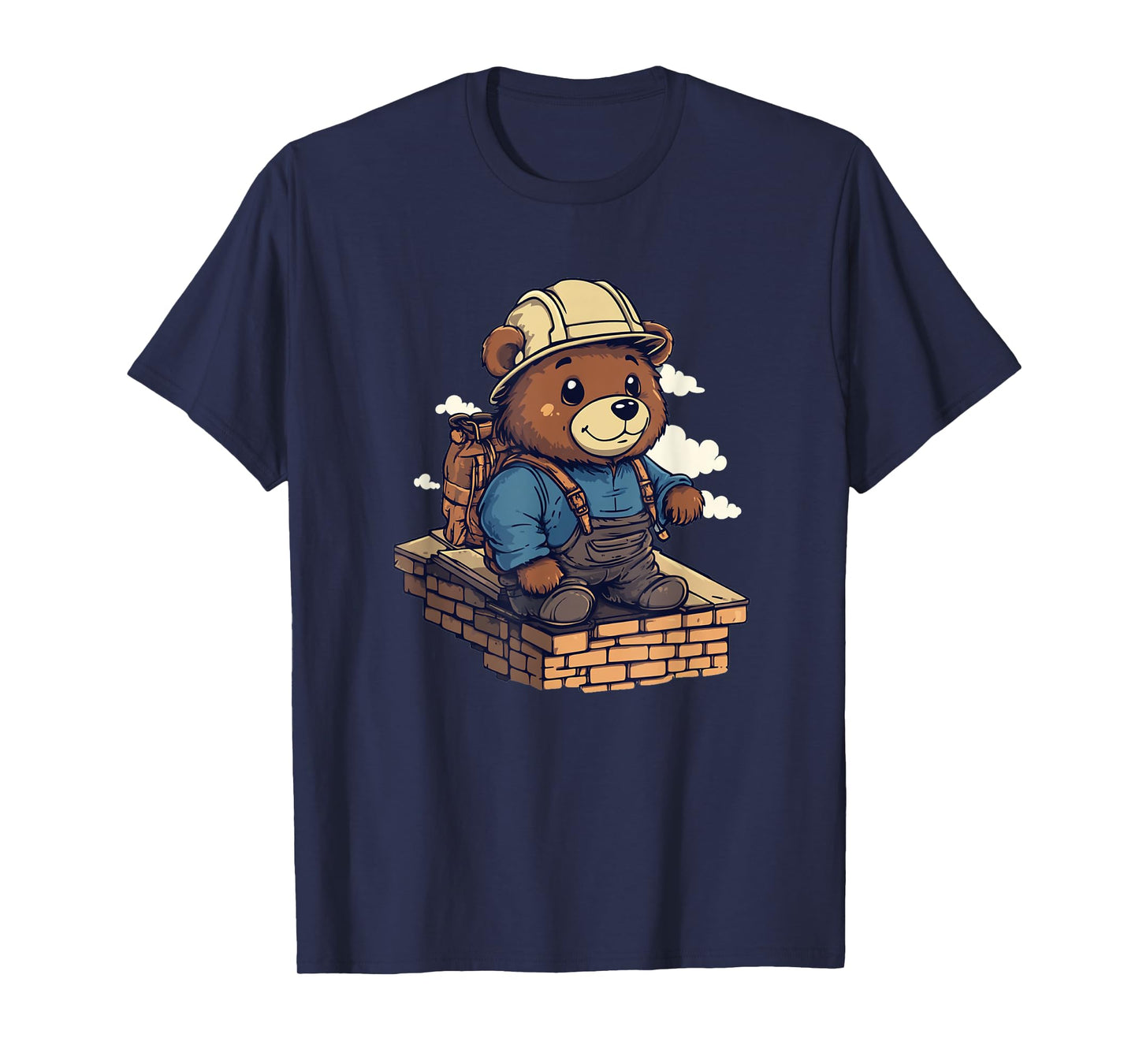 Funny Roofer Teddy Bear Costume for Boys and Girls T-Shirt