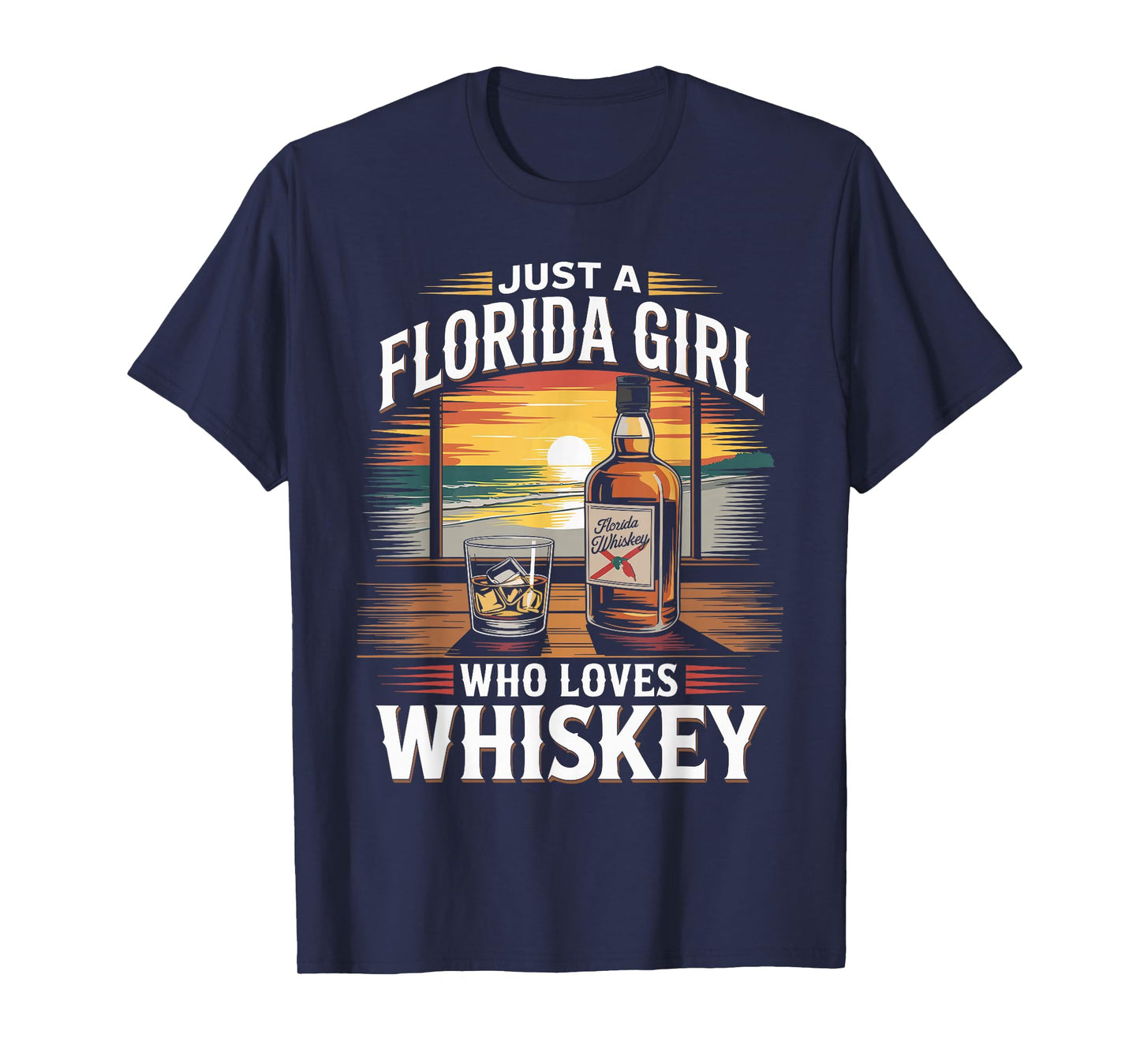 Just a Girl Who Loves Whiskey Florida T-Shirt