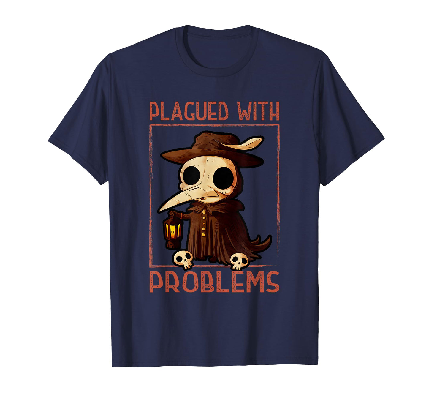 Plagued With Problems Steampunk Plague Doctor Graphic T-Shirt