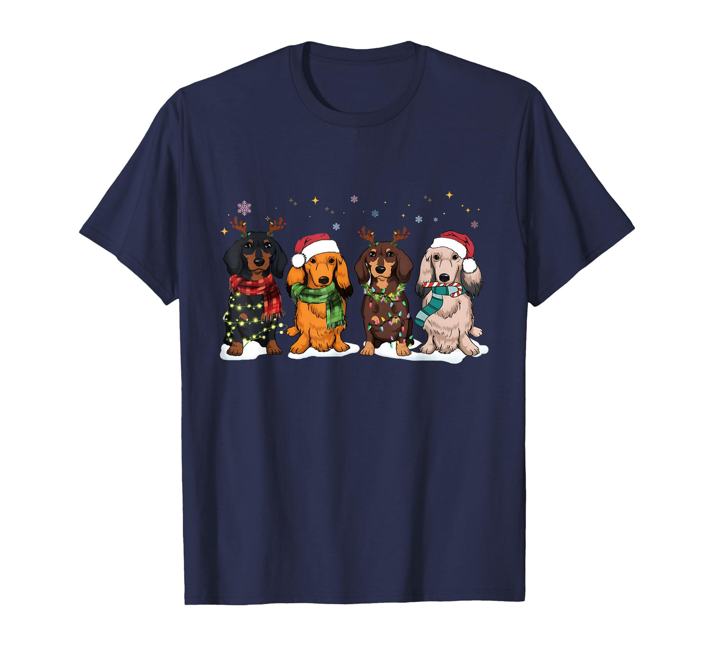 Dachshund Christmas Funny Wiener Dog Lover Christmas T-Shirt