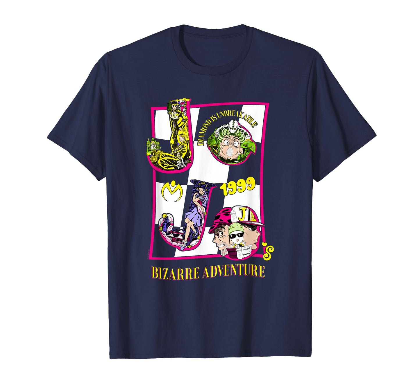 JoJo's Bizarre Adventure Character Letters Anime T-Shirt