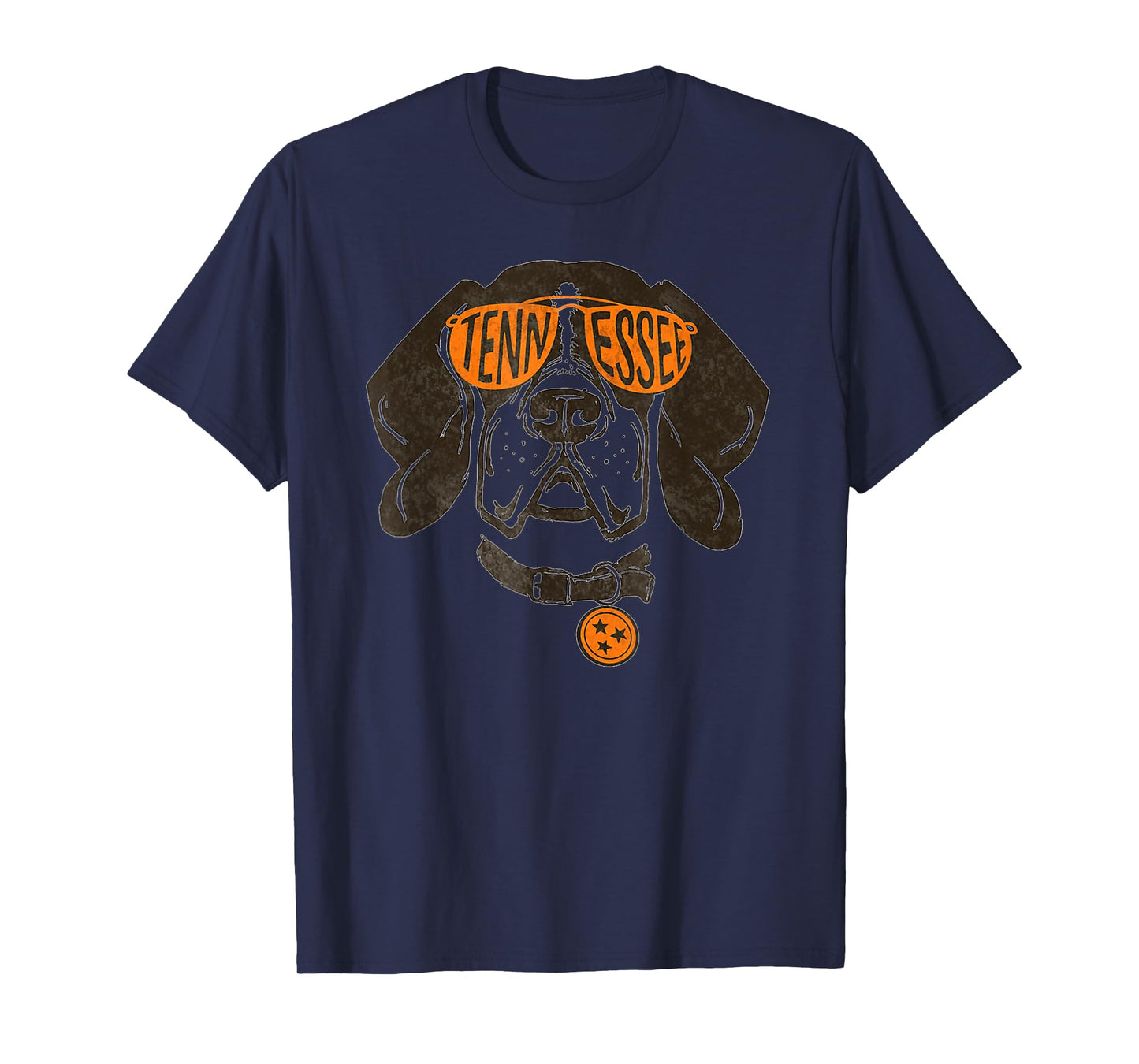 Vintage Orange Tennessee Dog Lover TN Outfit T-Shirt