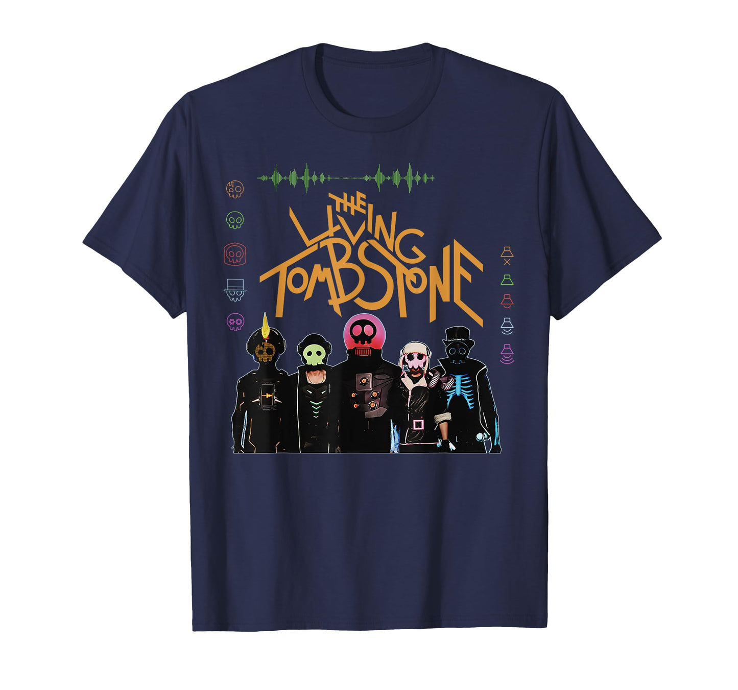 The Living Tombstone Unisex Classic Cartoon T-Shirt - Black, Small
