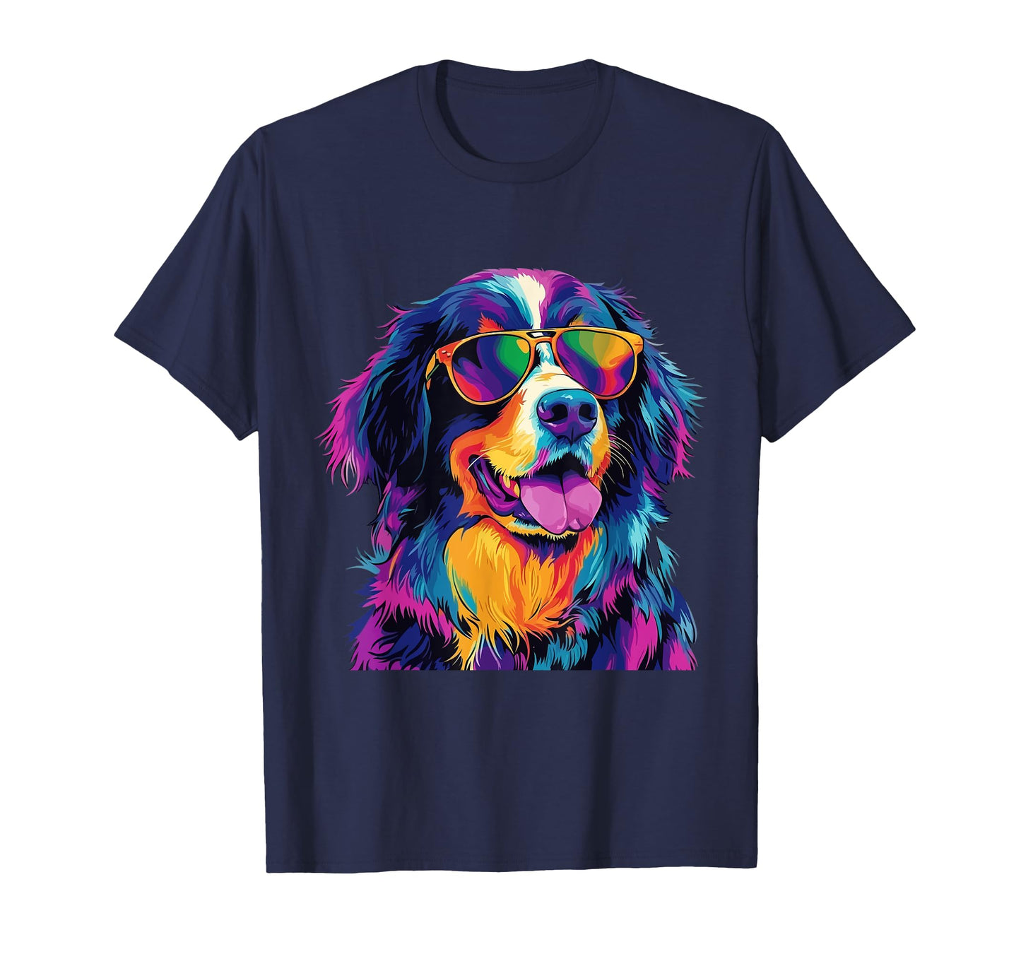 Bernese Mountain Dog Sunglasses Pop Art Funny Mountain Dog Men Women Girls Kids T-Shirt