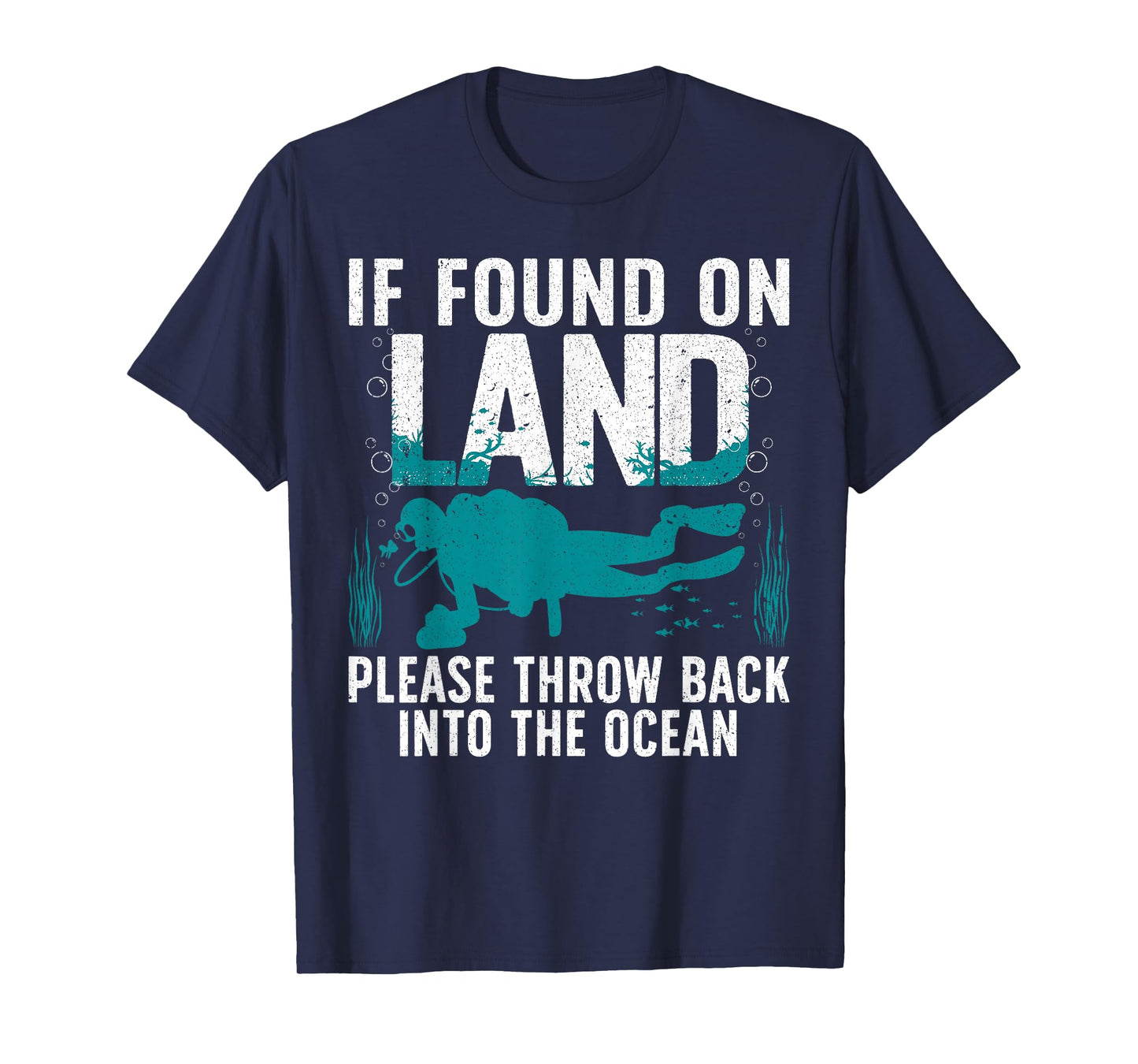 Funny Scuba Diving Art For Men Women Snorkeling Scuba Diver T-Shirt
