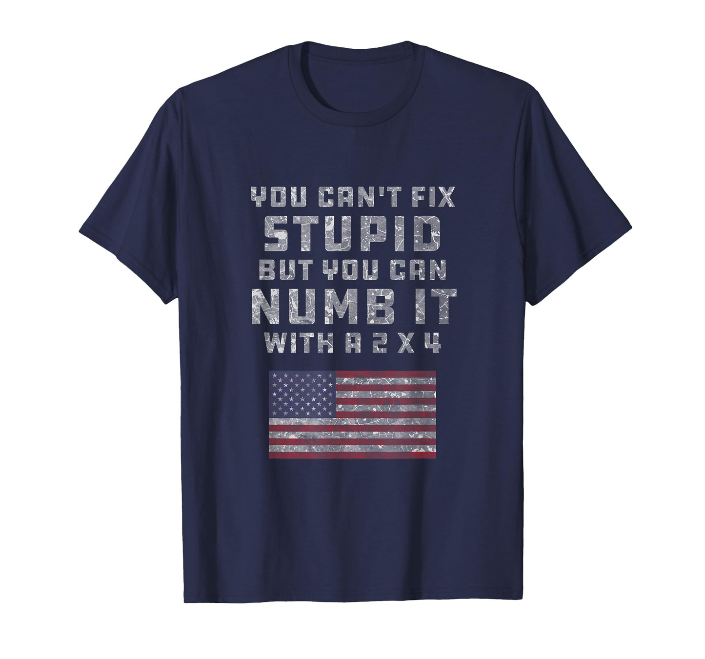 You Can't Fix Stupid But You Can Numb it With a 2x4 Joke T-Shirt