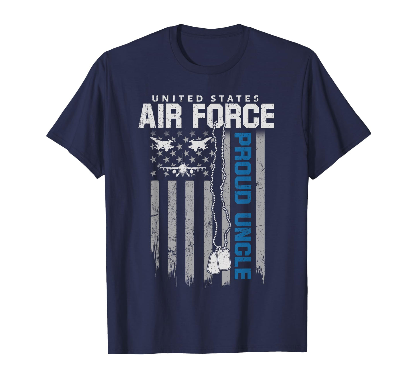 US Air Force Proud Uncle Flag American USAF Family Matching T-Shirt