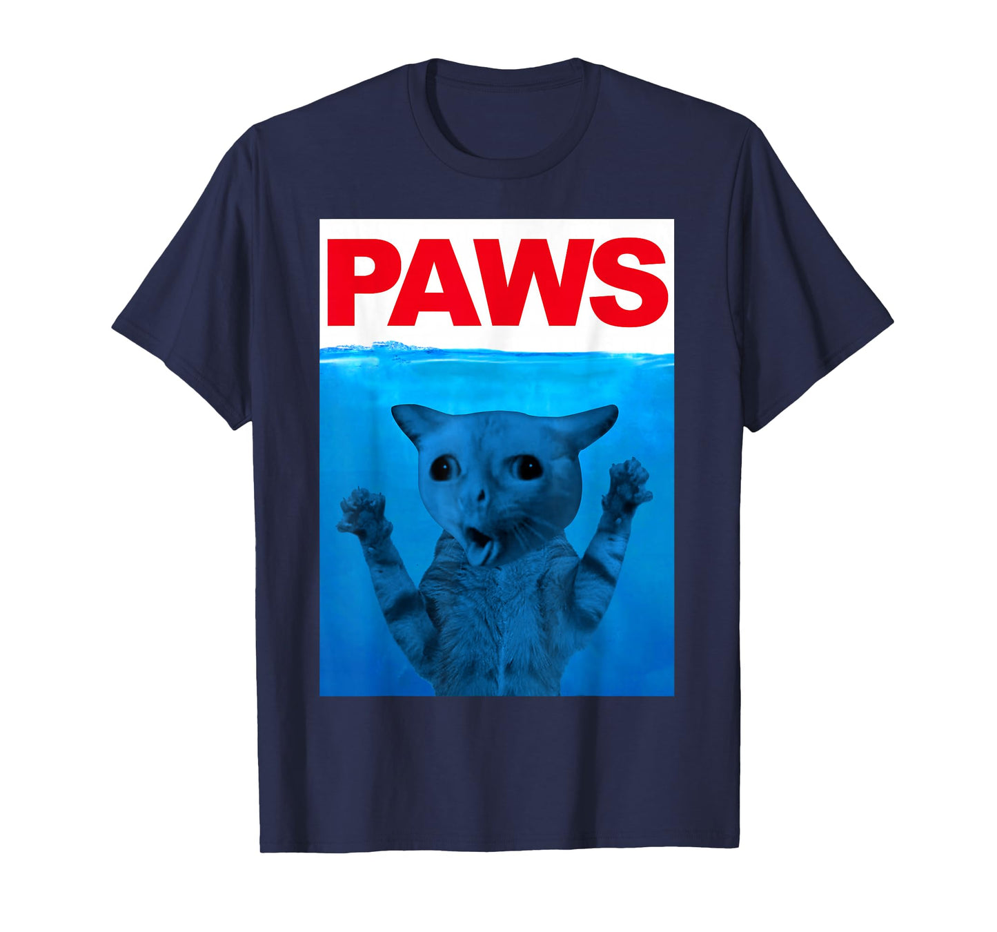 Paws Cat Meme Humor Funny Kitty Lover Funny Cats Dads Mom T-Shirt