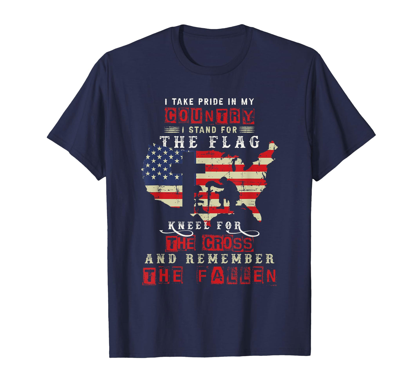 I Take Pride In My Country I Stand For The Flag Kneel T-Shirt