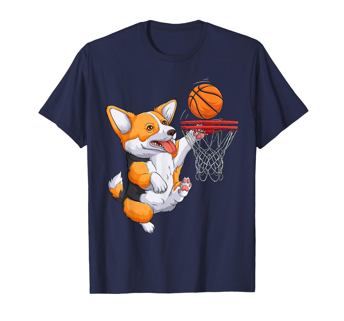 Corgi puppy Corgi Basketball for Pet Lovers Women men Kids T-Shirt