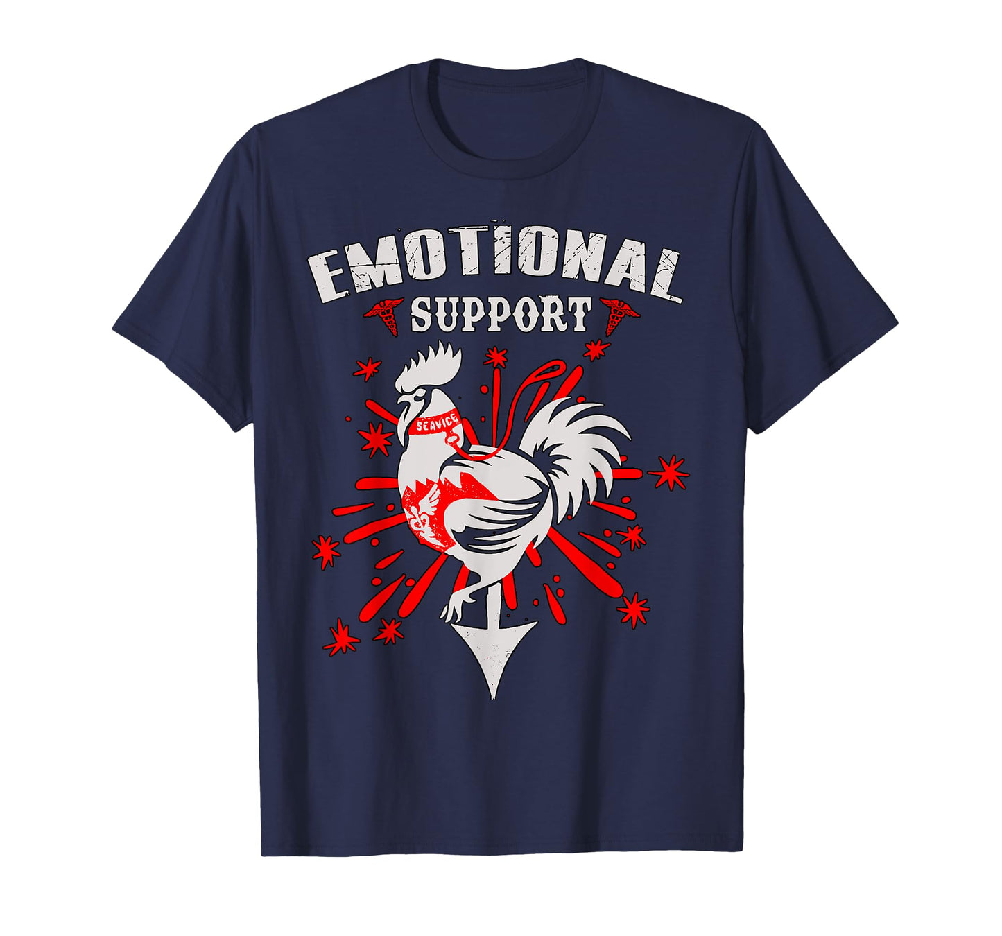Emotional Support Shirt Chicken Emotional Support Cock T-Shirt