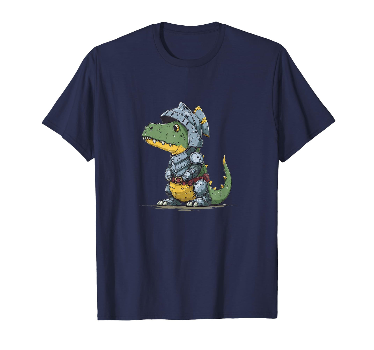 Nice Medieval Knight Dinosaur Look T-Shirt