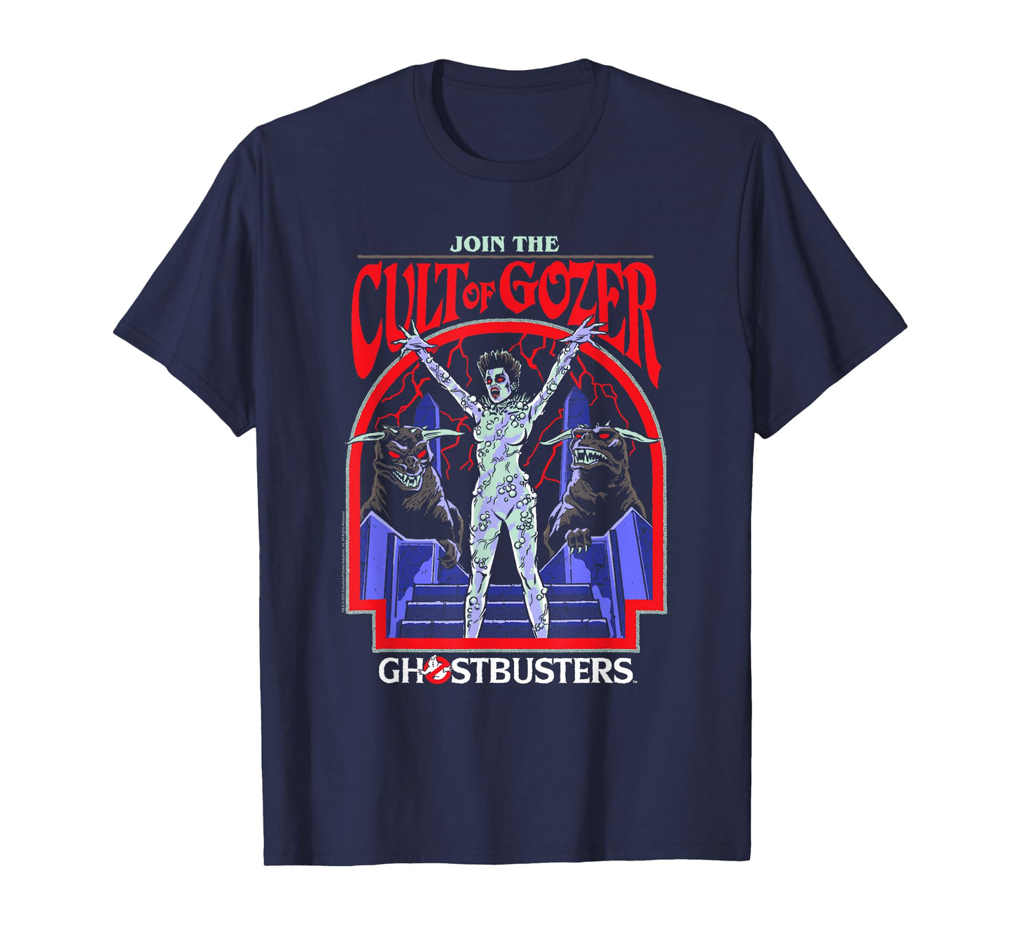 Steven Rhodes x Ghostbusters Join the Cult of Gozer Retro T-Shirt