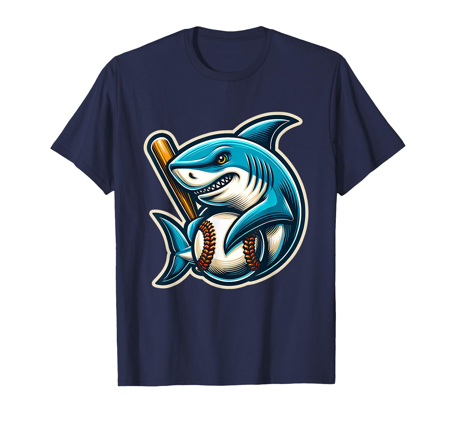 Baseball Shark Funny Player Sports Animal Design For All T-Shirt