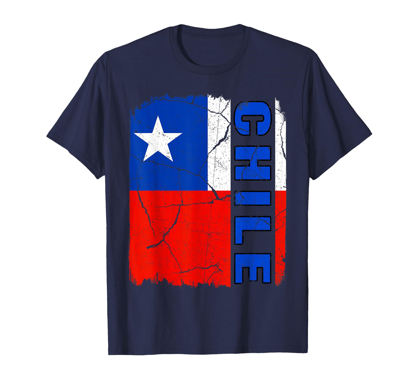 Vintage Chilean Flag Chile Pride Roots Heritage Gift T-Shirt