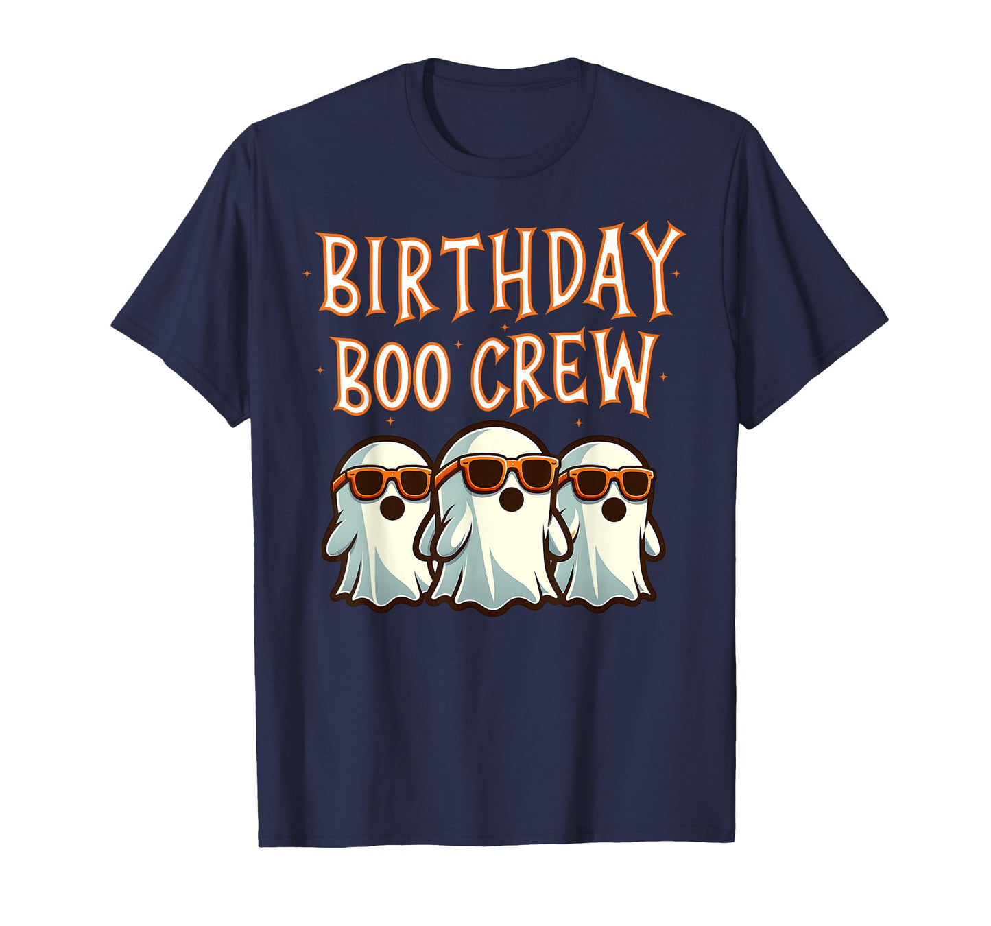 Birthday Boo Crew Matching Halloween Birthday Party Ghosts T-Shirt