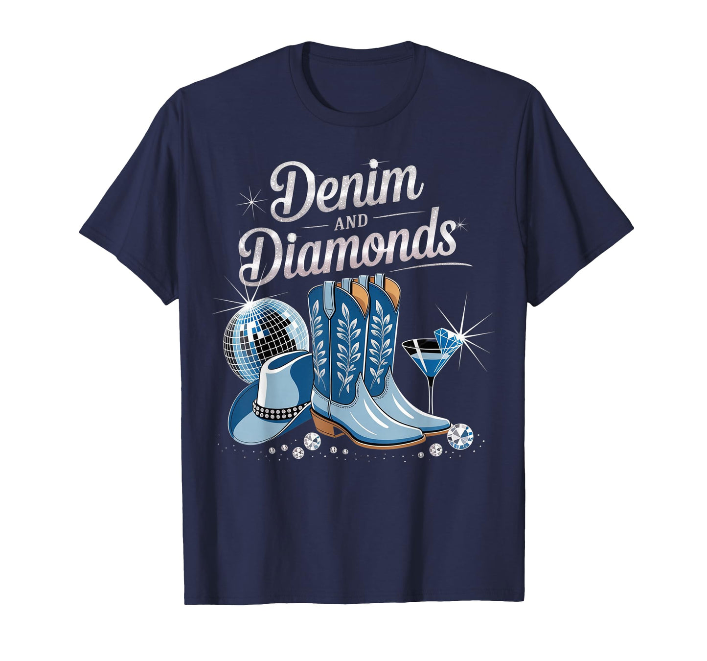 denim and diamonds for ladies 2025 denim with diamonds T-Shirt