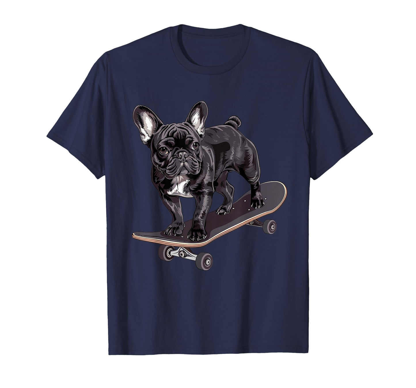French Bulldog skateboard T-Shirt