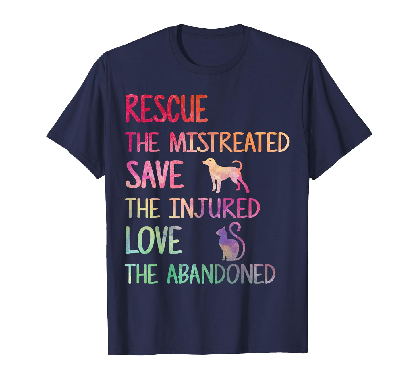 Rescue Save Love PET Animal Shelter Volunteer Gifts Sleeve T-Shirt