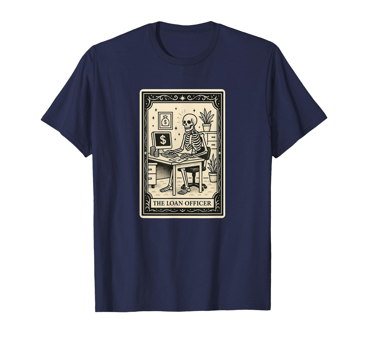 The Loan Officer Tarot Card - Spooky Gothic Auto Home Bank T-Shirt