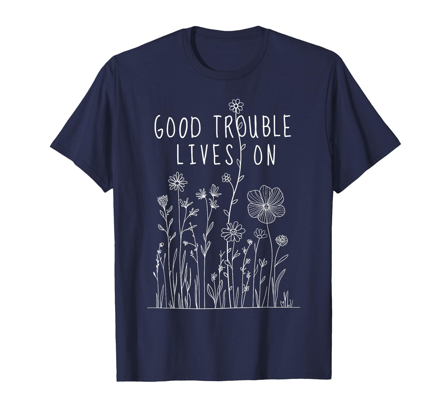 Good Necessary Trouble Subtle Everyday Feminine Protest T-Shirt