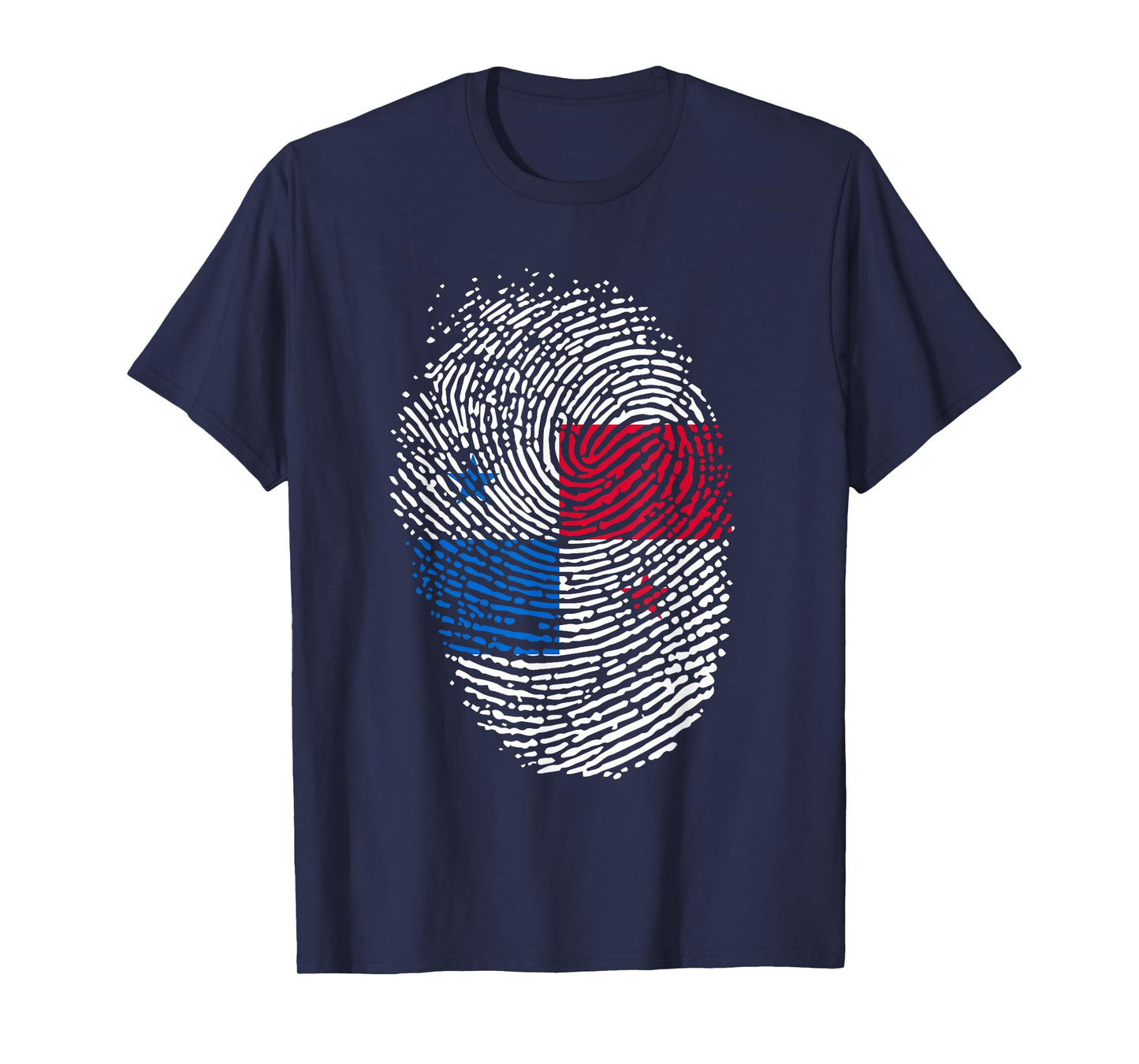 Panamanian Flag Fingerprint Panama T-Shirt