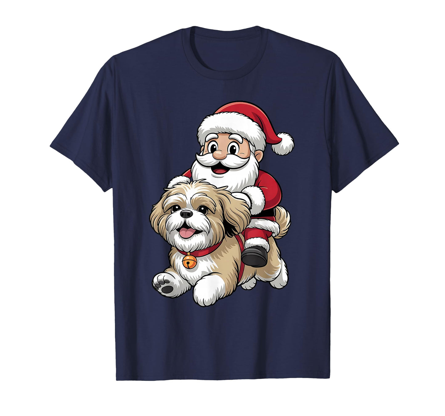 Shih Tzu Dog Lover Kids Men Women Christmas Pajama T-Shirt