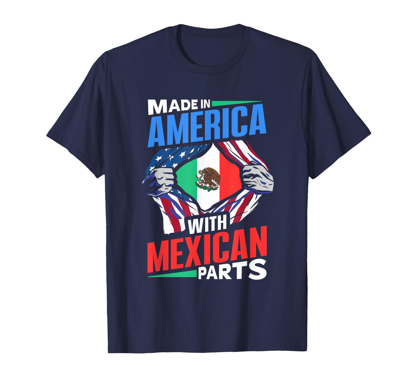 Made in America with Mexican Parts Country Mexico T-Shirt