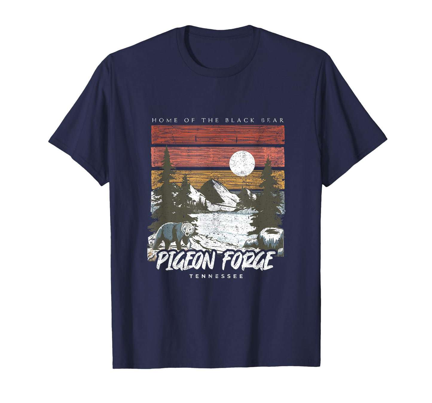 Pigeon Forge Tennessee Home Of The Black Bear Retro 70s 80s T-Shirt