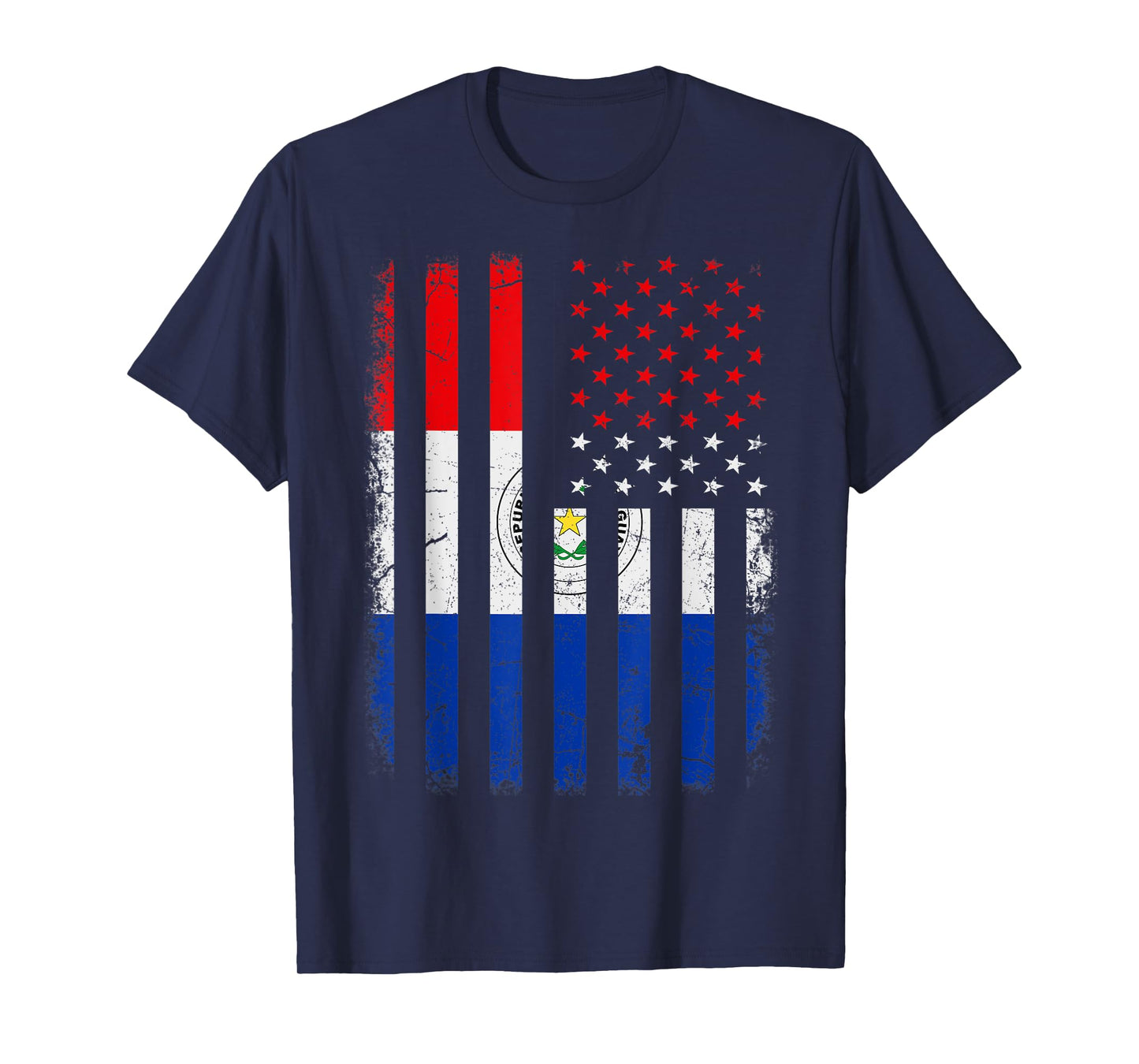 Paraguayan American Flag Paraguayan Roots Paraguay America Women Kids Men T-Shirt