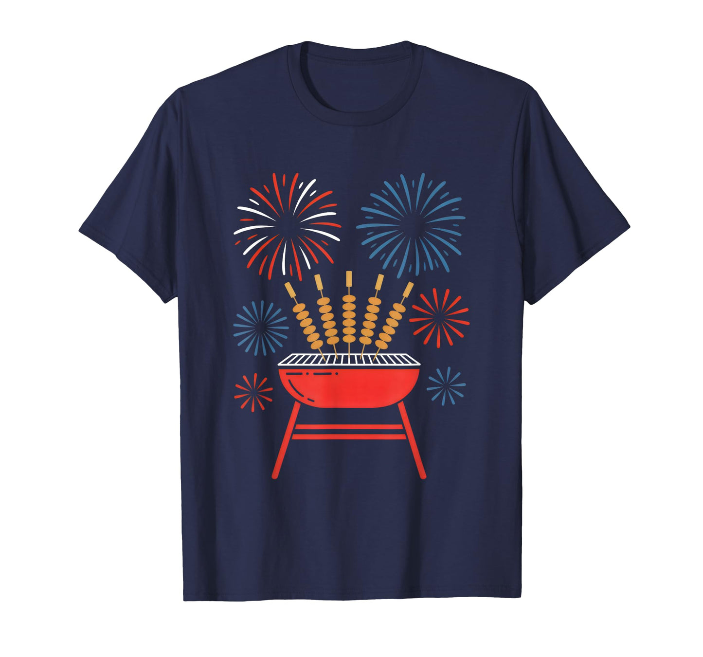 Pitmaster BBQ Skewers Independence Day 4th of July Foodie T-Shirt