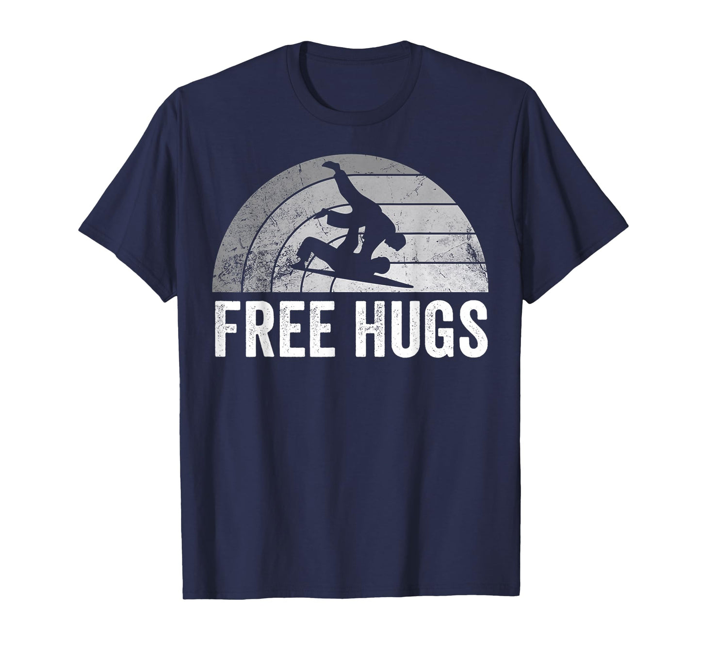 Free Hugs Cute Sloth Rainbow Graphic T-Shirt