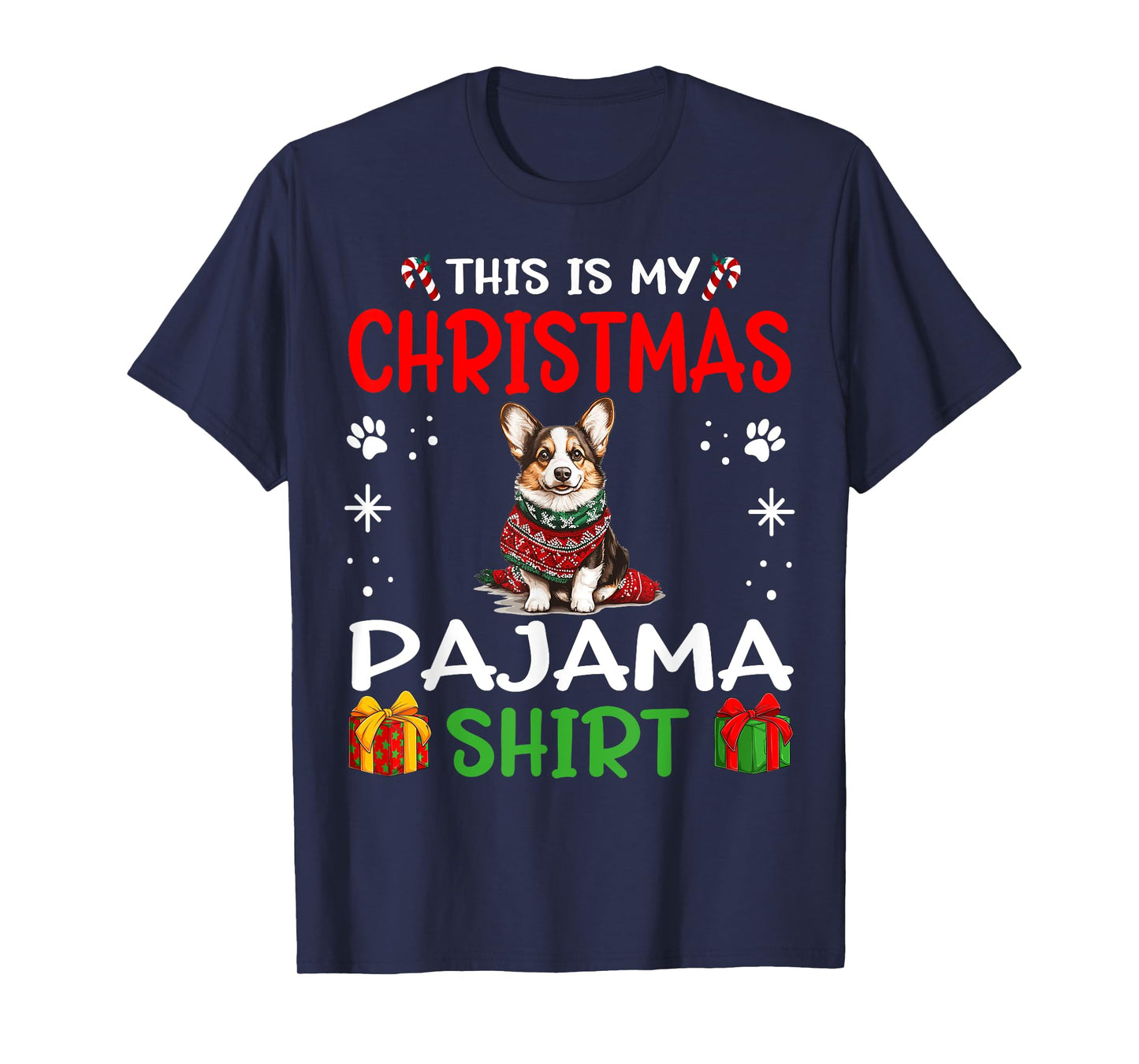 Cardigan Welsh Corgi Dog Nightgown Pajama This is my T-Shirt for Men Women Kids