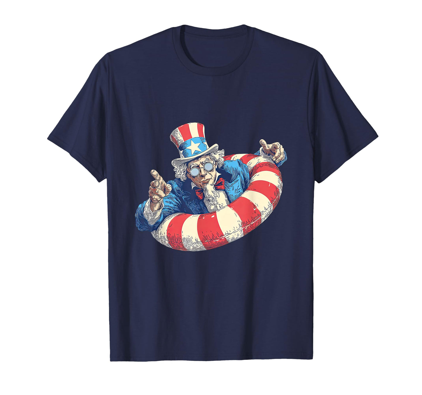 Patriotic Look with Uncle and Pool Ring T-Shirt