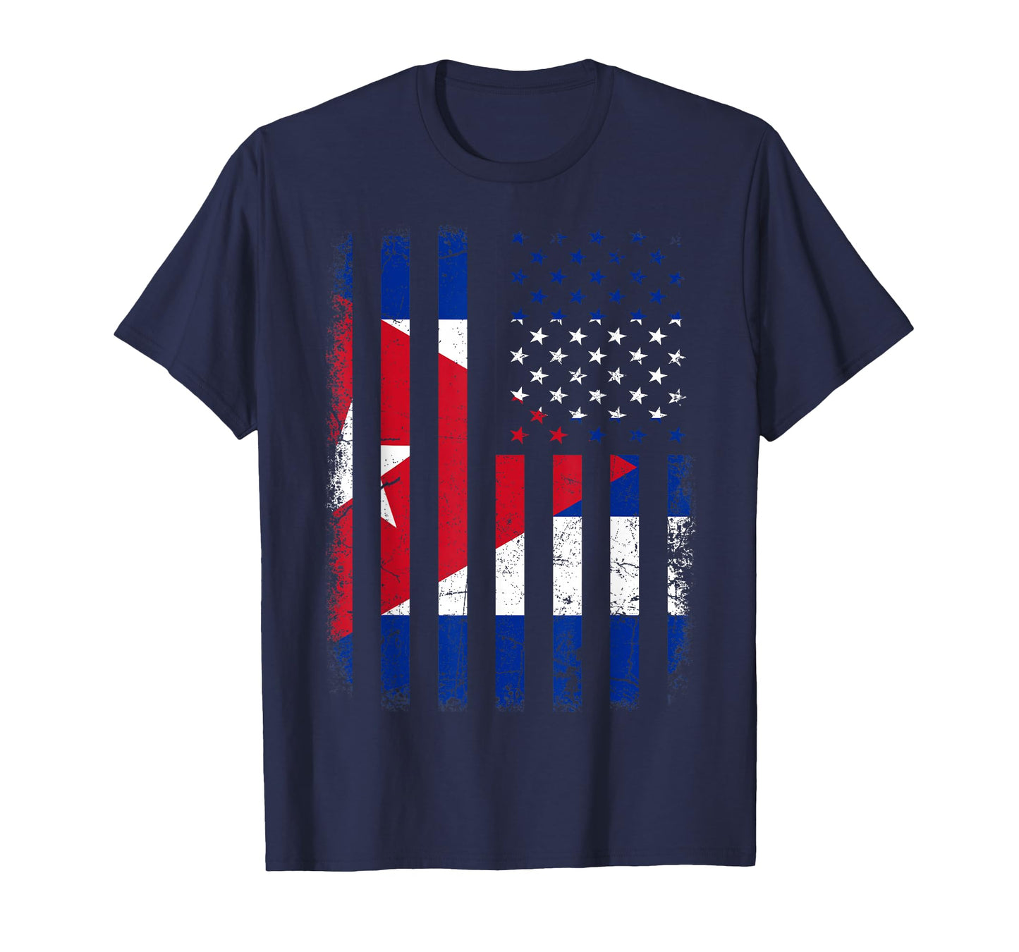 Cuban American Flag Cuban Roots Cuba America T-Shirt