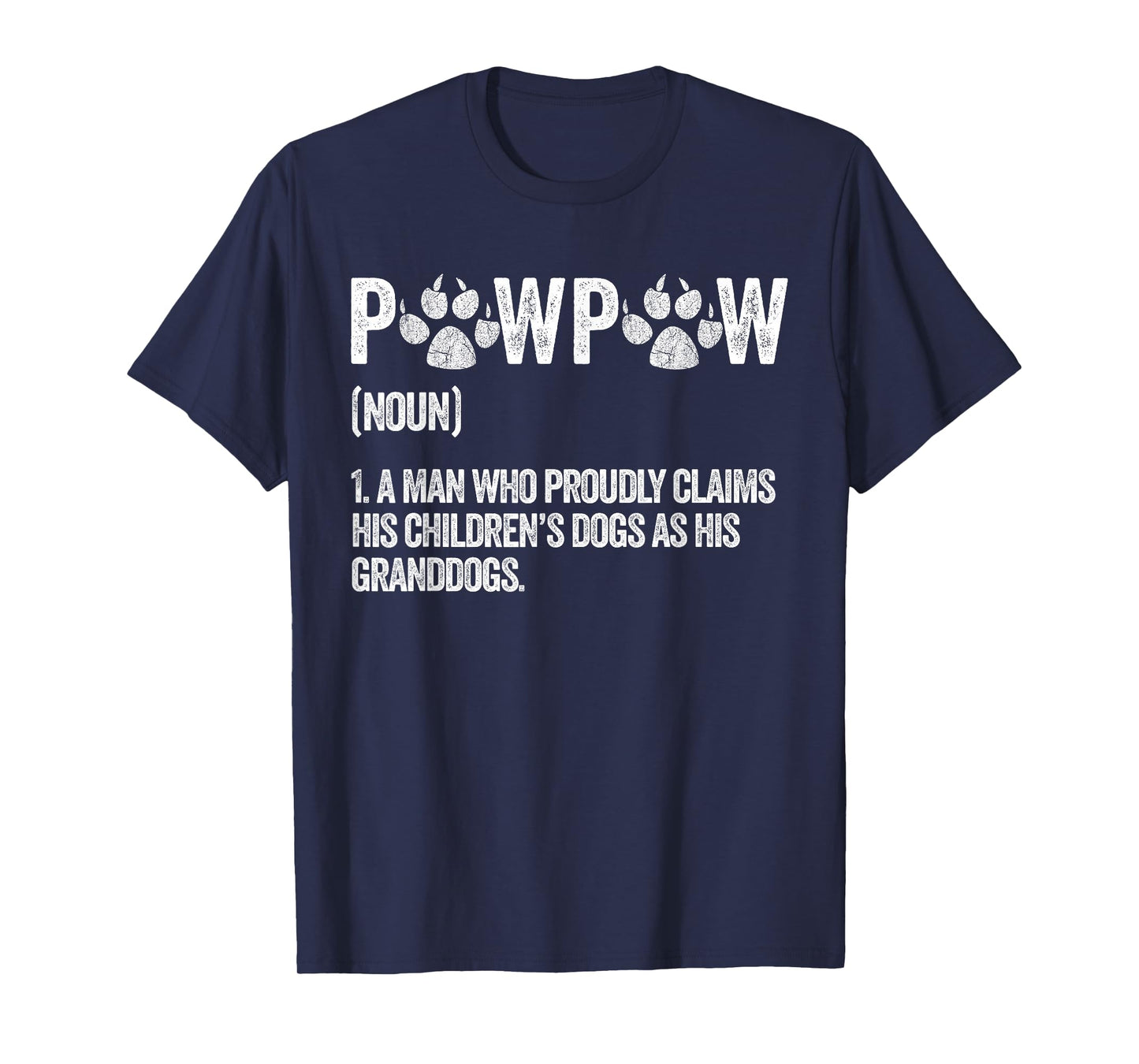 Funny Best Dog Grandpa Ever PawPaw Apparel Retro GrandPaw Men T-Shirt