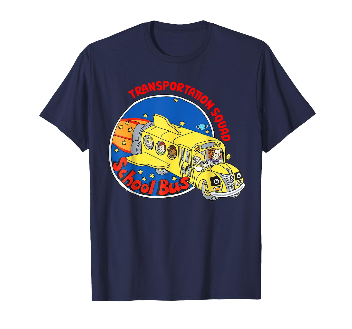 Transportation Squad Funny School Bus Back to School Retro T-Shirt