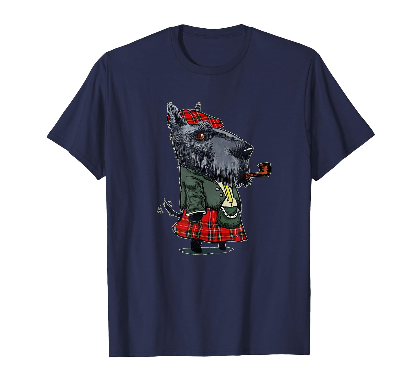 Funny Scottish Terrier Scotland Kilt Gift T-Shirt