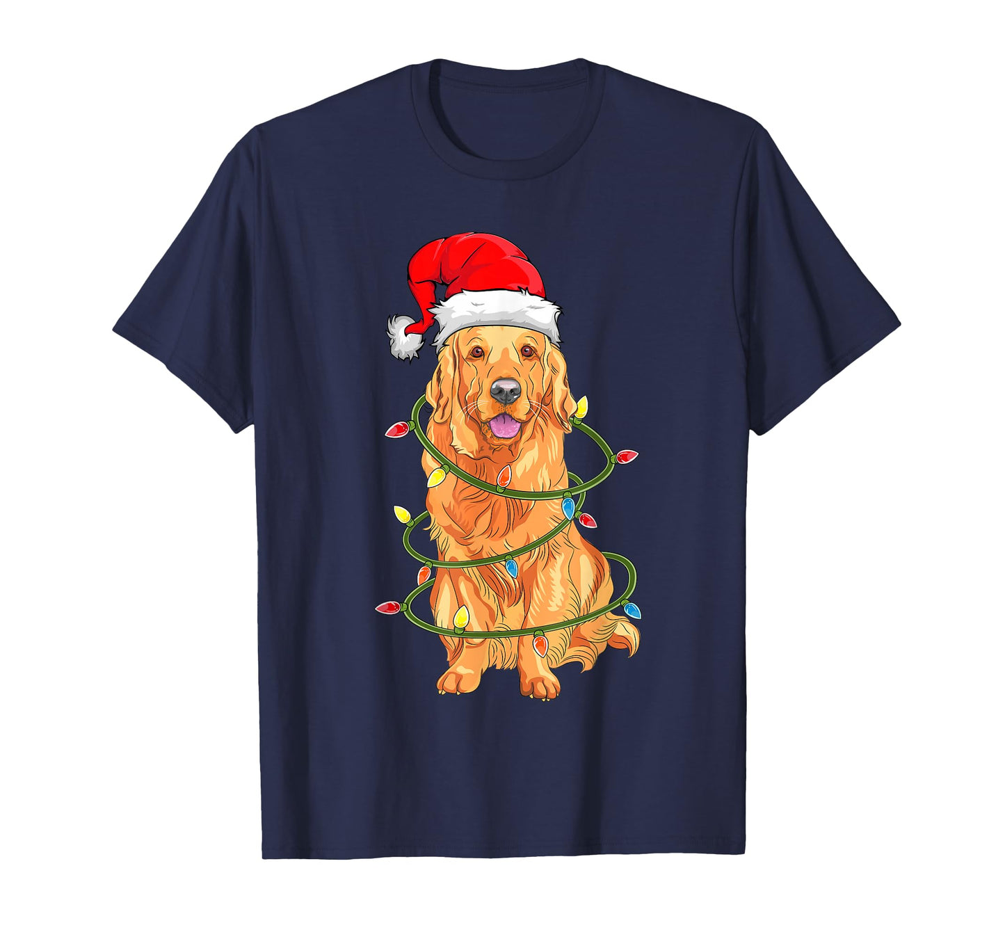 Christmas Dog Shirt, Christmas Golden retriever Pajama T-Shirt