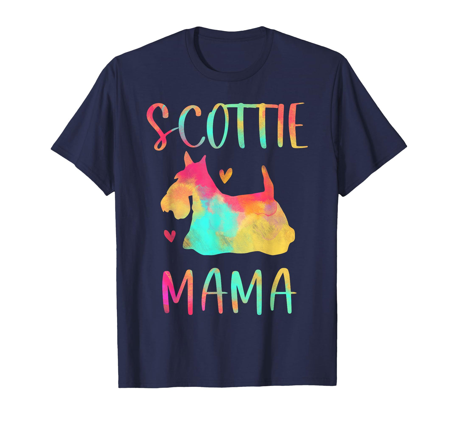 Scottie Mama Colorful Scottish Terrier Gifts Dog Mom T-Shirt