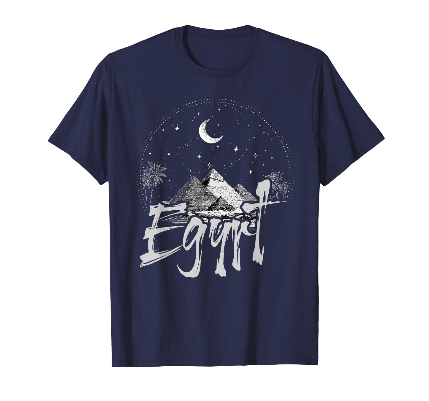 Egypt | Vacation Travel | Pyramids Moon T-Shirt