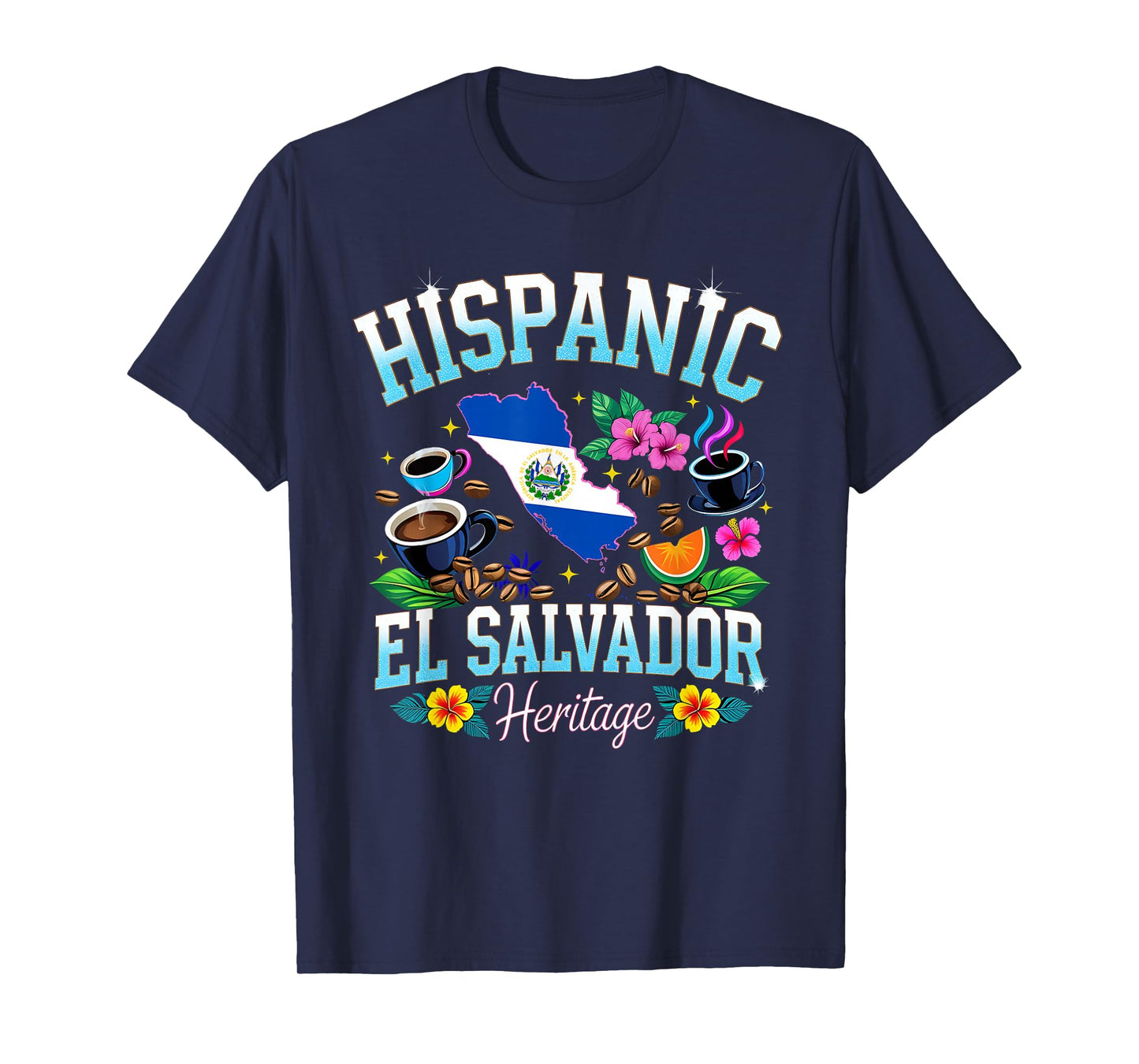 El Salvador Heritage Pride Hispanic Roots T-Shirt