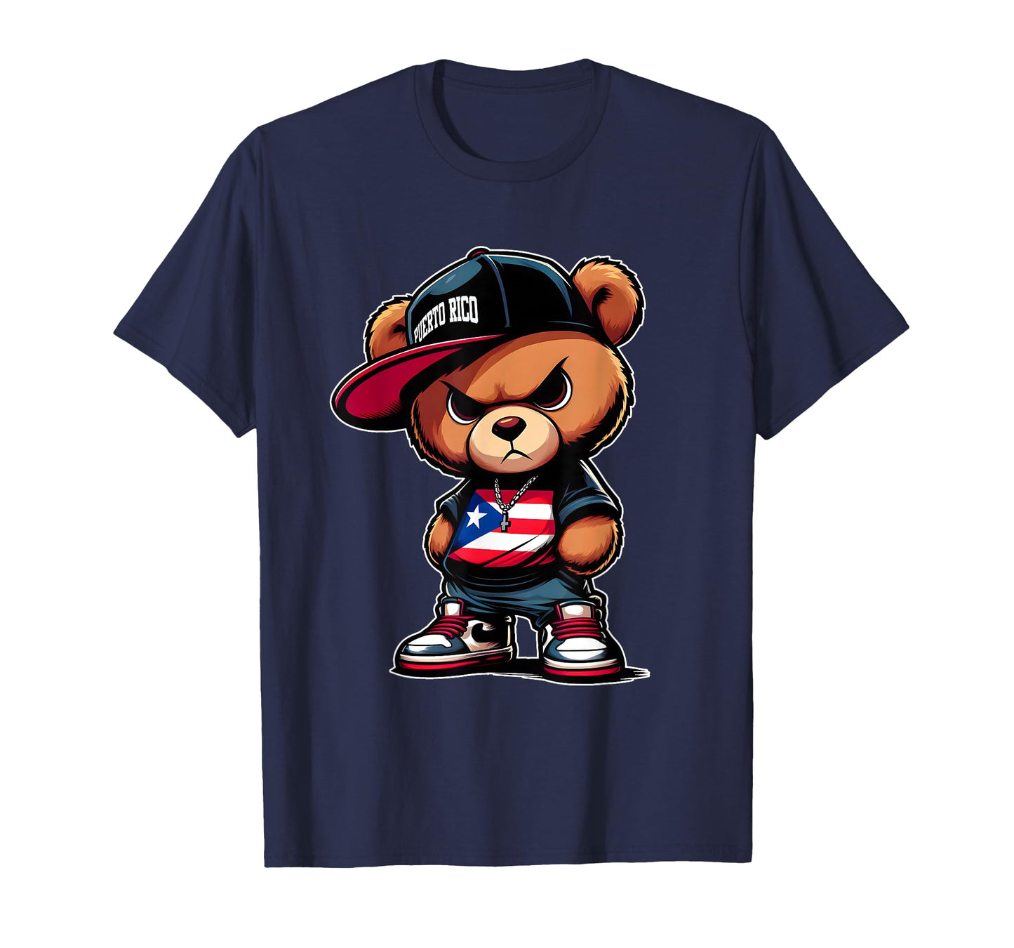 Cute Teddy Bear Puerto Rico Flag Shirt Boricua Puerto Rican T-Shirt