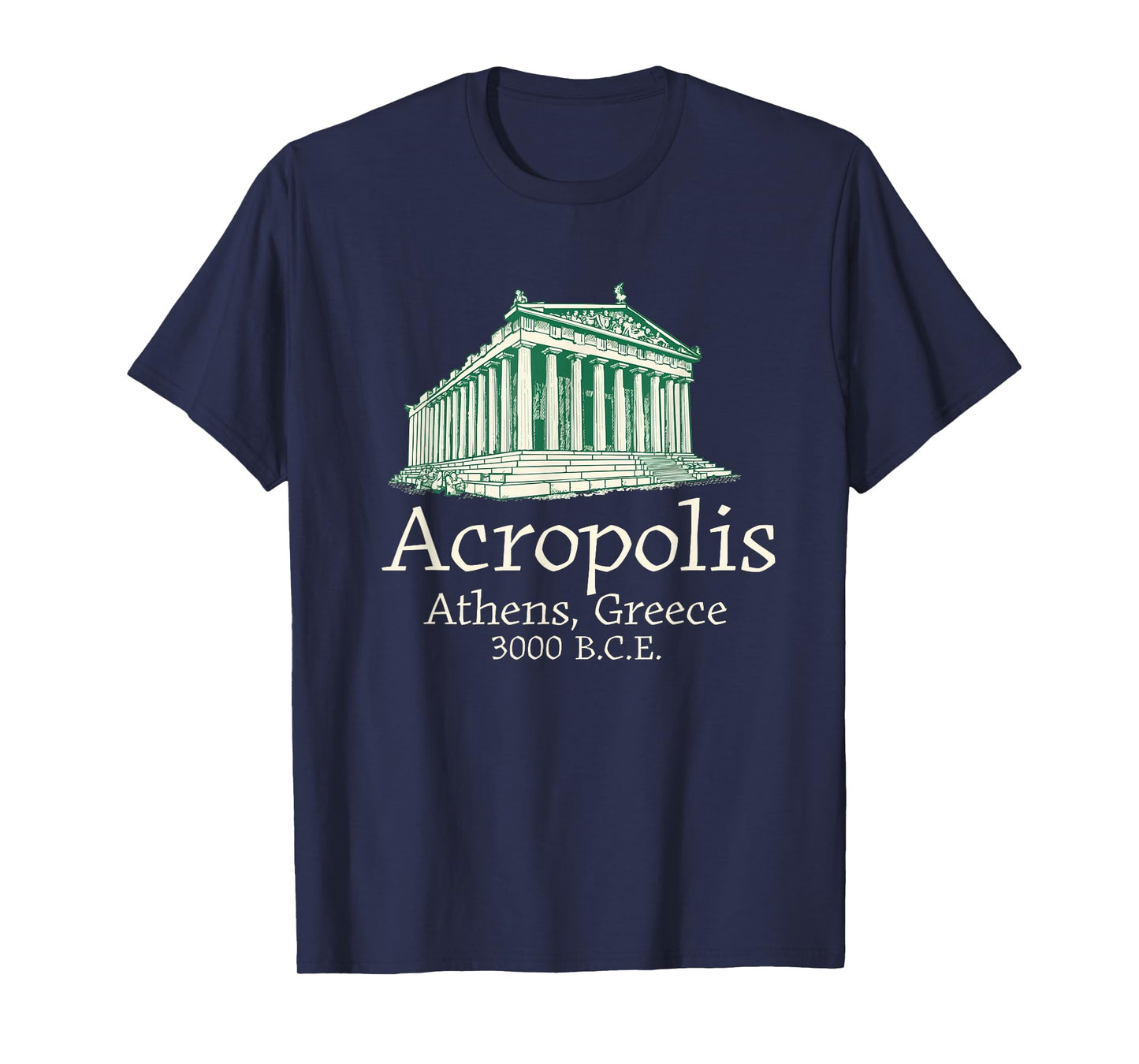Acropolis Souvenir Athens Greece Greek Parthenon T-Shirt