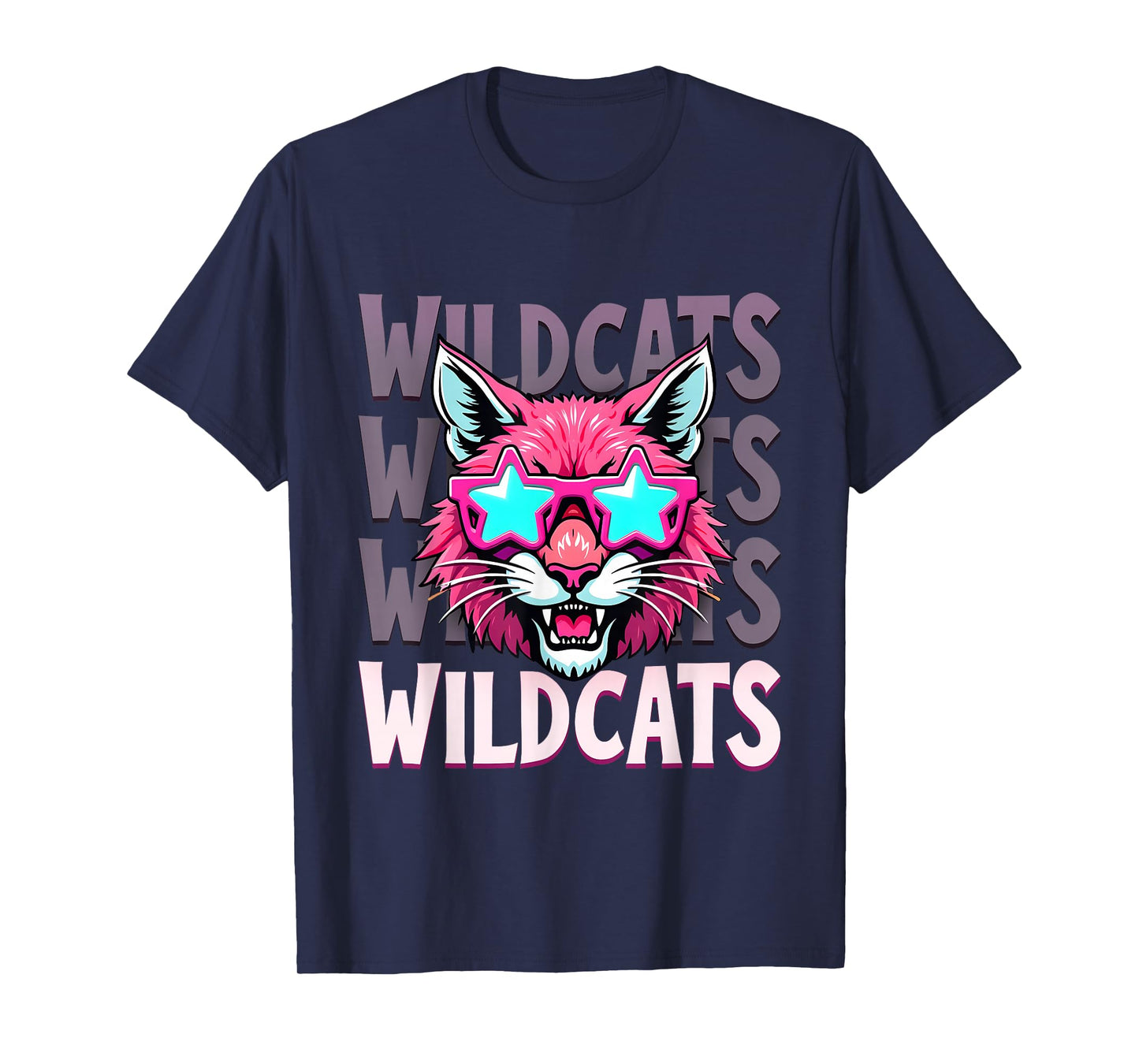 Wildcats School Mascot Cute Wildcats Mascot Sport Teams T-Shirt