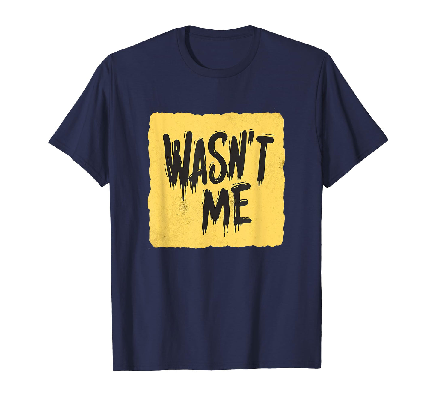 Yellow Wasn't me Speech Emblem T-Shirt