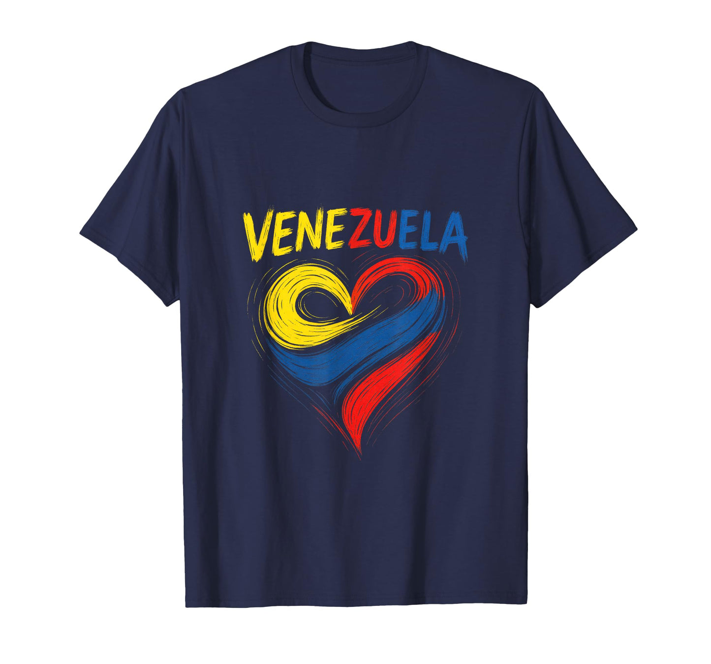 Venezuela - Heart Flag National Souvenir T-Shirt