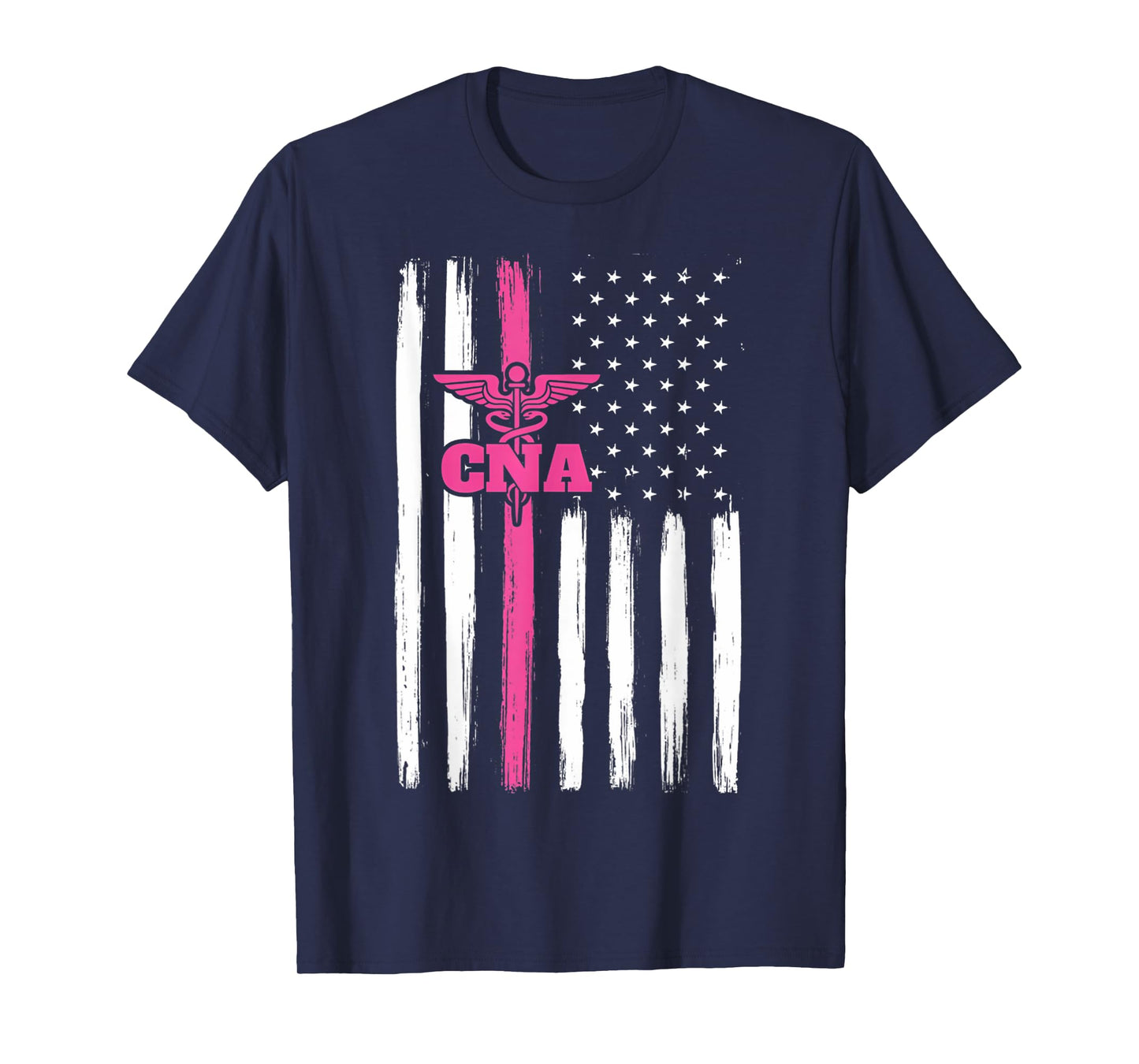 Vintage USA CNA Certified Nurse Assistant American Flag Women Men T-Shirt